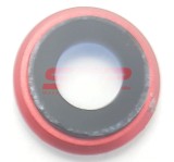 Geam Camera cu Rama Apple iPhone SE 2020 (A2275, A2298, A2296) Rosu