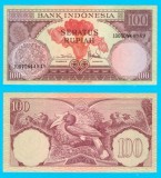 Indonezia (p#69) 100 Rupiah 1959 UNC &#039;Hornbill&#039; serie: 100VDN44849