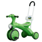 Tricicleta pentru copii Flippy, pedalare, impingere, lumini si sunete, pedale antiderapante, material dur, cos depozitare, varsta peste 18 luni, 80x40