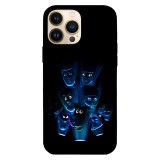 Husa compatibila cu Apple iPhone 15 Pro Max, Viceversa, model Jinkies Faces Scooby Doo , Silicon, TPU, Transparent, Carcasa