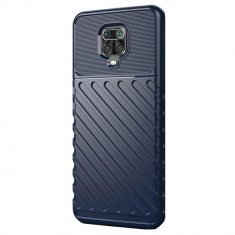 Husa Antisoc Rugged Thunder pentru Xiaomi Redmi Note 9S / Note 9 Pro, Navy foto