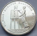 1 Litas 2009 Lituania, Vilnius European Capital, unc, km#162