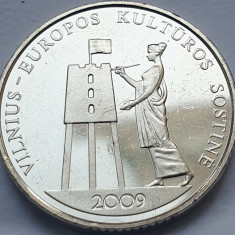 1 Litas 2009 Lituania, Vilnius European Capital, unc, km#162