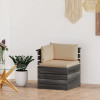Canapea de gradina din paleti, coltar, cu perne, lemn de pin GartenMobel Dekor, vidaXL