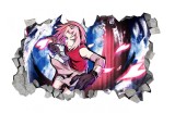 Cumpara ieftin Sticker decorativ, gaura in perete 3D, Naruto, 85 cm, 1031STK, natura si peisaje