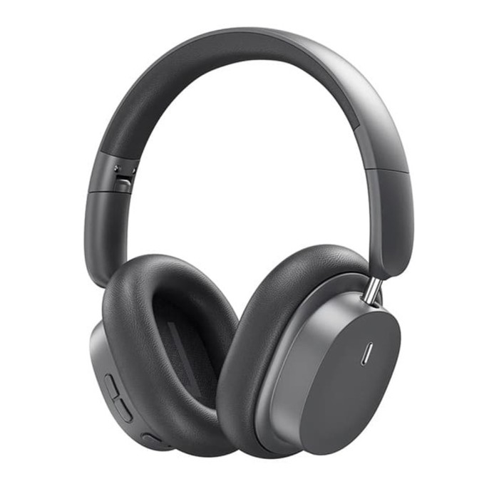 Baseus - Wireless Headphones Bowie D05 (NGTD020213) - Bluetooth 5.3, ENC Noise Cancelling for HD&nbsp;Calls - Grey