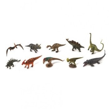 Cutie cu 10 minifigurine Dinozauri set 1 foto