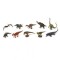 Cutie cu 10 minifigurine Dinozauri set 1