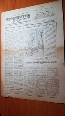 sportul popular 23 februarie 1954-turneul international de sah foto