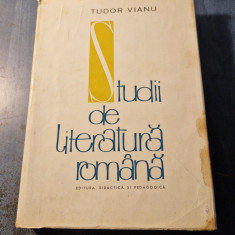 Studii de literatura romana Tudor Vianu