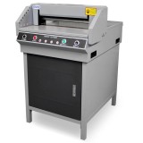 Ghilotina electrica 450V, Aparat Pentru Taiat Hartie, Automat, Reglabil, Dimensiuni Diferite, Stand
