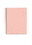 Caiet A5 120 file dictando cu spirala Constellation Rose Grey, MiquelRius