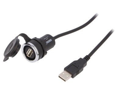 Soclu USB Panou 22mm IP65 foto