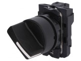 Comutator Rotativ Negru 22mm 1NO 3A/240VAC