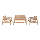 Cumpara ieftin Set de mobilier de grădină Santander, lemn de tec, natural