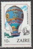 Zair / Zaire 1984 , Posta Aeriana , Aviatie, Baloane