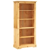 Cumpara ieftin Biblioteca 5 rafturi, 80x40x170 cm, pin mexican, stil Corona