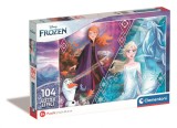 Puzzle cu sclipici Clementoni Disney Frozen, 104 piese