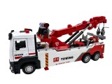 Macheta camion tractari 1:24 replica metal lumini si sunete brat mobil si accesorii functionale