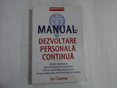 MANUAL DE DEZVOLTARE PERSONALA CONTINUA - JIM CLEMMER foto