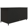 Lada Depozitare Gradina Ratan Sintetic Negru 121x57x67 cm ART Max 30 Kg Otel/Plastic Dulap Exterior
