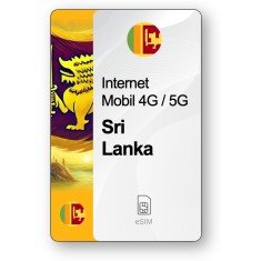 eSIM Internet Sri Lanka, valabil 7 zile, trafic 1 GB, Standard