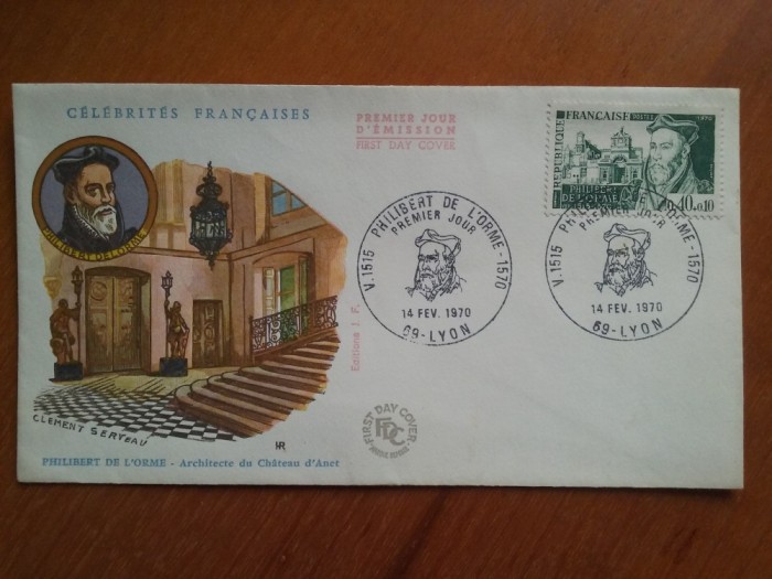 1970-Philibert de Lorme-F.D.C.