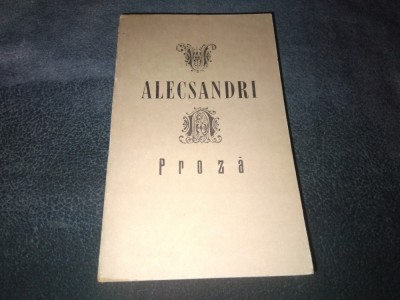 ALECSANDRI - PROZA foto