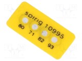 Indicator de temperatură SPIRIG 60&deg;C, 71&deg;C, 82&deg;C, 93&deg;C 5x11mm