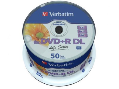 Verbatim DVD+R DOUBLE LAYER 8,5GB 8X PRINTABLE Sp 50 foto