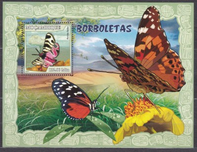 DB1 Fauna Flora Fluturi Mozambic II SS MNH foto