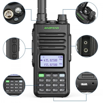 Statie Portabila Walkie-Talkie UV13 PRO, Incarcare prin USB TIP C, 2023 foto