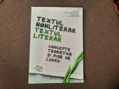 TEXTUL NONLITERAR/TEXSTUL LITERAR FISE DE LUCRU ALINA MANEA P8 foto