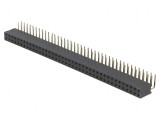 Conector şiruri pini soclu mamă 80 pini 90&deg; 2,54mm, CONNFLY