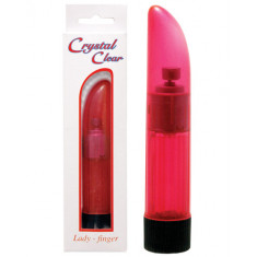 Lady Finger Vibrator Clear PINK