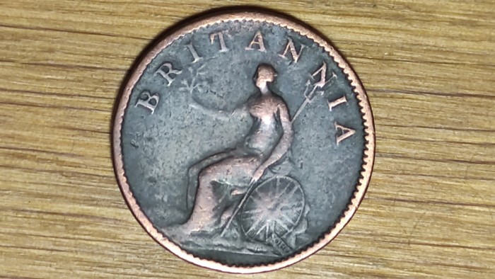 Marea Britanie - moneda de colectie - 1 farthing 1806 - George III - superba !