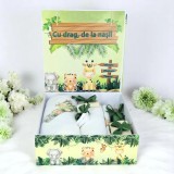 Cumpara ieftin Trusou Botez cu 8 Piese, Animale Safari 2, Culoare Verde - TB186