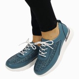 Cumpara ieftin Sneakersi albastri din piele naturala 5108 M7