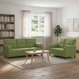 Cumpara ieftin Set de canapea 2 pcs Verde deschis Catifea