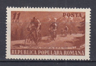 ROMANIA 1951 LP 281 CIRCUITUL CICLIST MNH foto