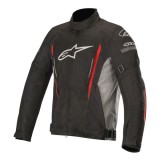 Geaca textil moto Alpinestars Gunner V2 Waterproof, negru/gri/rosu, marime 3XL