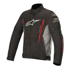 Geaca textil moto Alpinestars Gunner V2 Waterproof, negru/gri/rosu, marime M