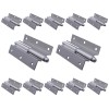 Balama ingenuncheata, din aluminiu, pentru usa, saten, pe dreapta, H 120 mm, 10 buc / set
