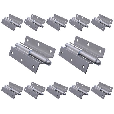 Balama ingenuncheata, din aluminiu, pentru usa, saten, pe dreapta, H 120 mm, 10 buc / set foto