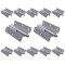 Balama ingenuncheata, din aluminiu, pentru usa, saten, pe dreapta, H 120 mm, 10 buc / set