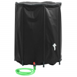Rezervor Apa Pliabil Gossi 750L, PVC, Negru, 100x100 cm, Robinet si Furtun, Ideal Gradina, Camping