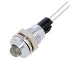 Lampă LED Albă Convexă &Oslash;8mm pentru PCB
