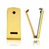 Husa Piele Tip Carte Vision Galbena pentru Apple iPhone 5C