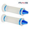 Set Mansoane Moto Revolution Transparente cu Terminatie Albastra PVC ATV Scutere Motociclete Diametru mm