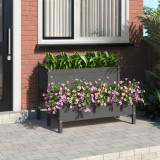 VidaXL Jardinieră, gri, 110x84x75 cm, lemn masiv de pin